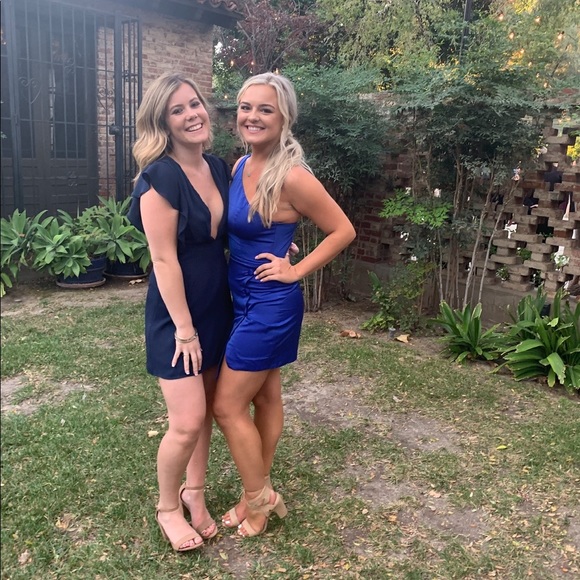 NBD Tere Mini Dress in Bright Cobalt - Picture 3 of 5